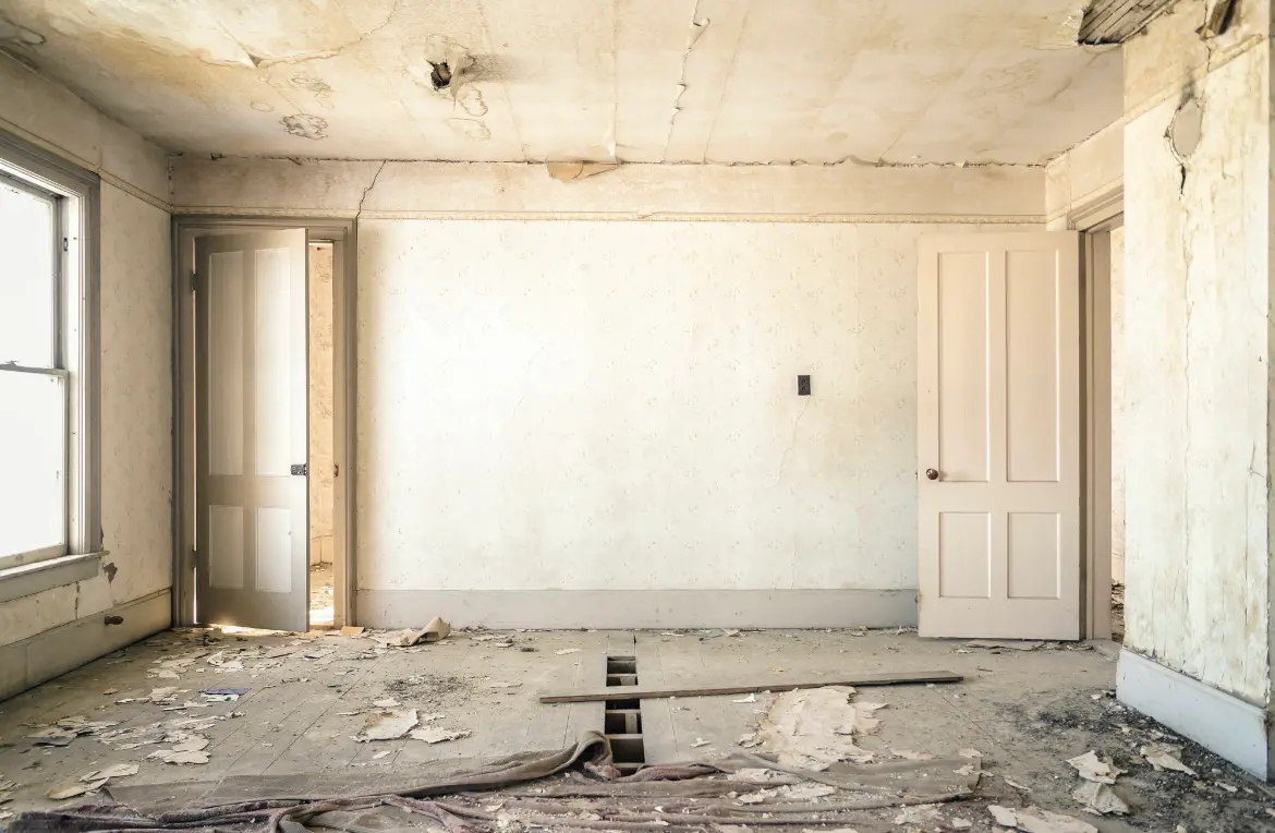 Waste disposal crew managing a cleanout project in Milledgeville